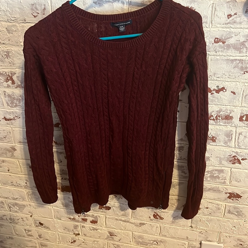 Burgundy sweater